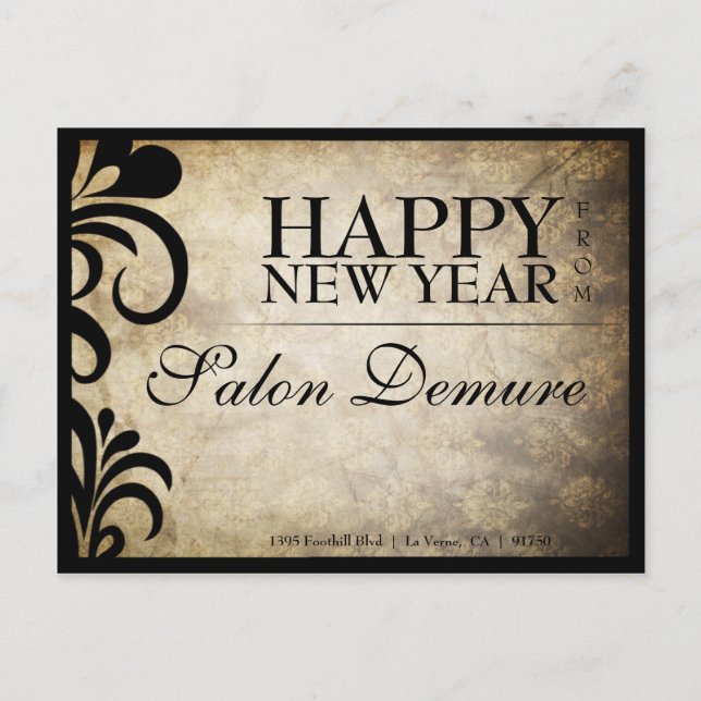 Cartão Postal Cartão-postal do moderno Designer sofisticado (Frente)