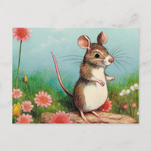 Cartão Postal Cartão-postal do mouse bonito