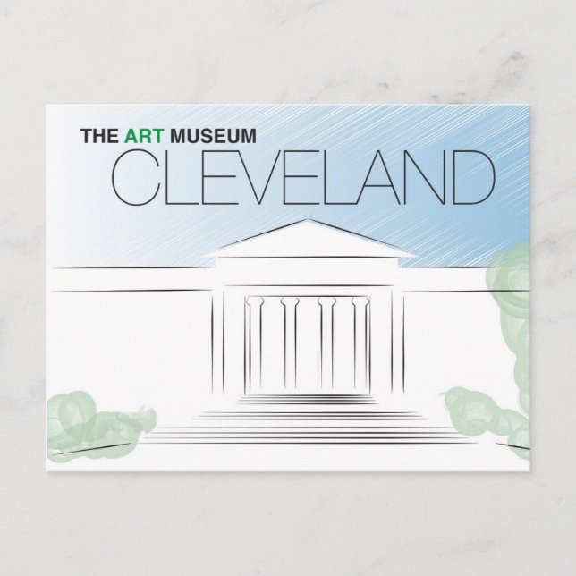 Cartão Postal Cartão-postal do Museu de Arte de Cleveland (Frente)