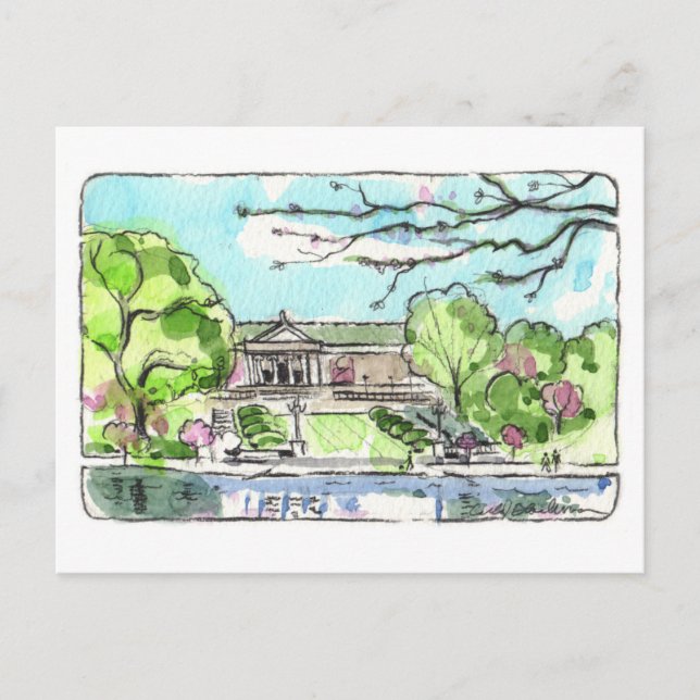 Cartão Postal Cartão-postal do Museu de Arte de Cleveland (Frente)