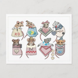 Cartão Postal Cartão-postal do Namorados Pocket Mice