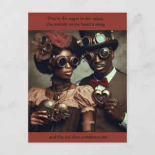 Cartão Postal Cartão-postal do Namorados Steampunk