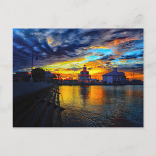 Cartão Postal Cartão-postal do New Basin Canal Lighthouse