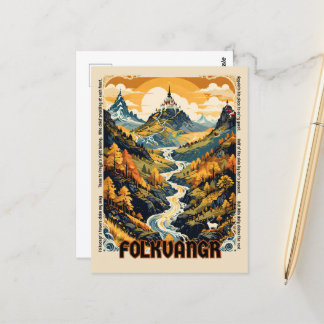 Cartão Postal Cartão-postal do Norse Mythology Freyja