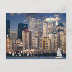 Cartão Postal Cartão-postal do Nova Iorque Manhattan Skylne à 