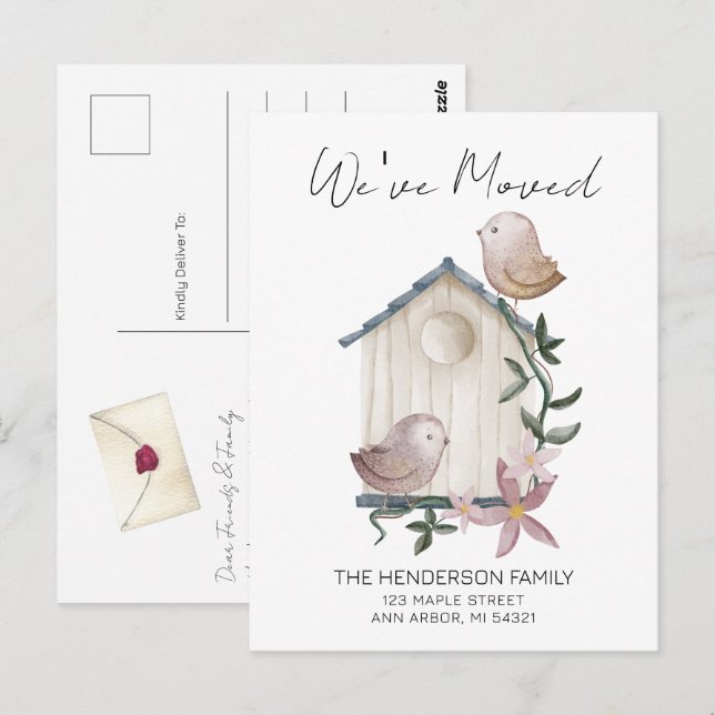 Cartão Postal Cartão-postal do Novo Anúncio de Movimentação do B (Frente/Verso)