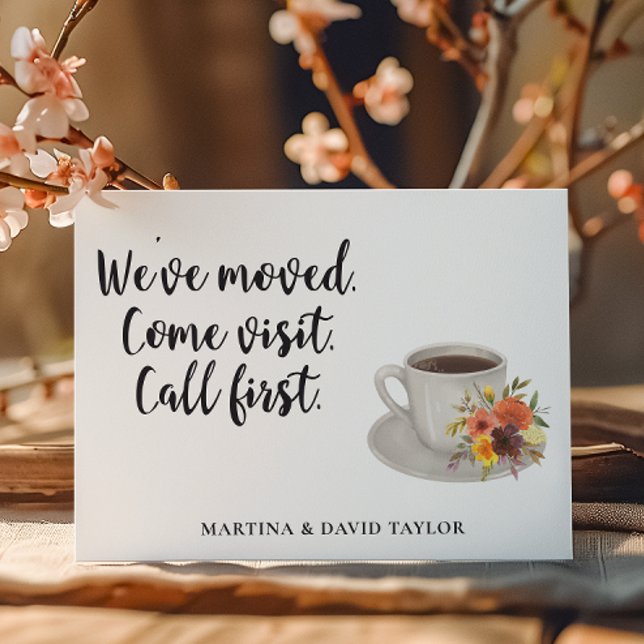 Cartão Postal Cartão-postal do novo endereço residencial (Criador carregado)