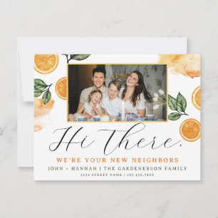 Cartão Postal Cartão-postal do Novo Vizinho Citrus Watercolor