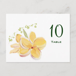 Cartão Postal Cartão-postal do Número da Tabela Frangipani