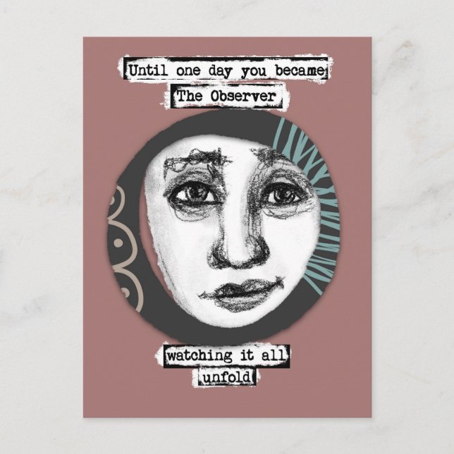 Cartão Postal Cartão-postal do observador (Frente)