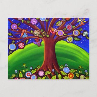 Cartão Postal Cartão-postal do Owl Tree