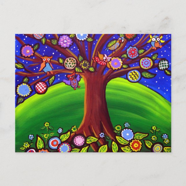 Cartão Postal Cartão-postal do Owl Tree (Frente)