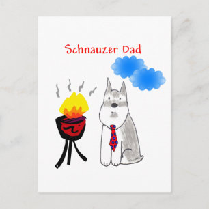 Cartão Postal Cartão-postal do Pai Schnauzer