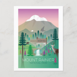 Cartão Postal Cartão-postal do Parque Nacional Monte Rainier