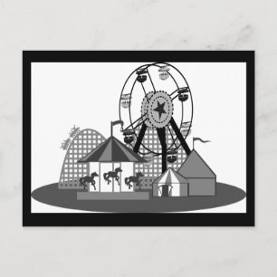 Cartão Postal Cartão-postal do Partido do Tema do Carnaval Preto