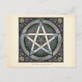 Cartão Postal Cartão-postal do Pentágono do Silver Knotwork