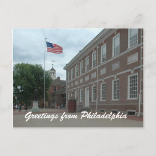 Cartão Postal Cartão-postal do Philadelphia Independence Hall