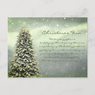 Cartão Postal Cartão-postal do poema de Natal Retroativo