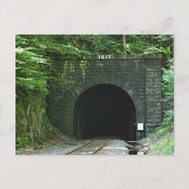 Cartão Postal Cartão-postal do Portal East do Hoosac Tunnel na F (Frente)