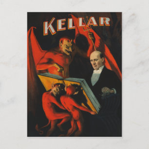 Cartão Postal Cartão-postal do Poster Harry Kellar