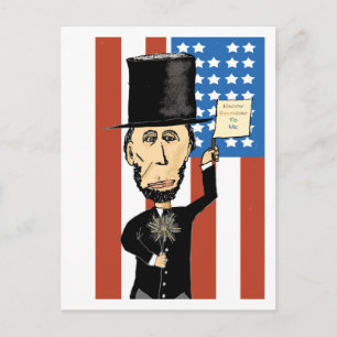 Cartão Postal Cartão-postal do Presidente Lincoln Happy Bday 2 M