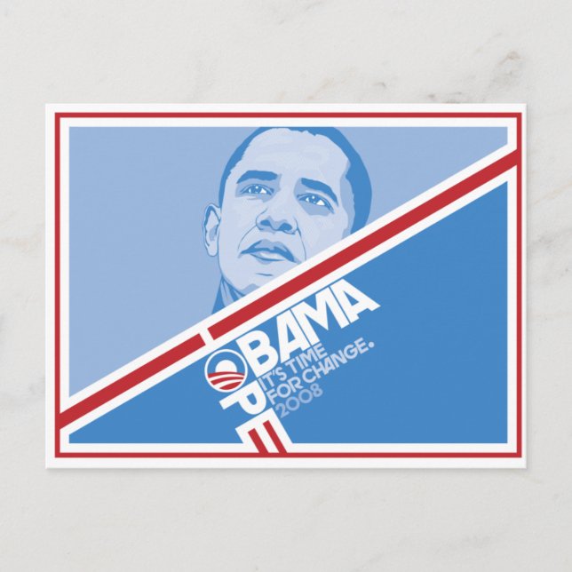 Cartão Postal Cartão-postal do Presidente Obama Hope (Frente)