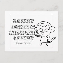 Cartão Postal Cartão-postal do provérbio espanhol