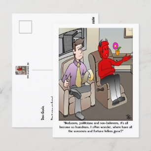 Cartão Postal Cartão-postal do psiquiatra do diabo