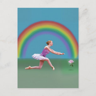 Cartão Postal Cartão-postal do Rainbow Ballerina