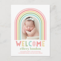 Cartão-postal do Rainbow Bliss Baby Birth