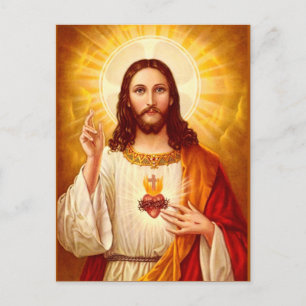 Cartão Postal Cartão-postal do Sagrado Coração de Jesus Crist