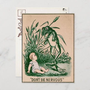 Cartão Postal Cartão-postal do Sapo Vintage Creepage