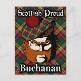 Cartão Postal Cartão-postal do Scottish Clan Buchanan Tartan