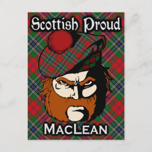Cartão Postal Cartão-postal do Scottish Clan MacLean Tartan