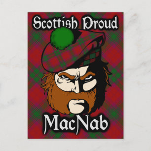 Cartão Postal Cartão-postal do Scottish Clan MacNab Tartan