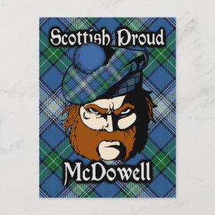 Cartão Postal Cartão-postal do Scottish Clan McDowell Tartan