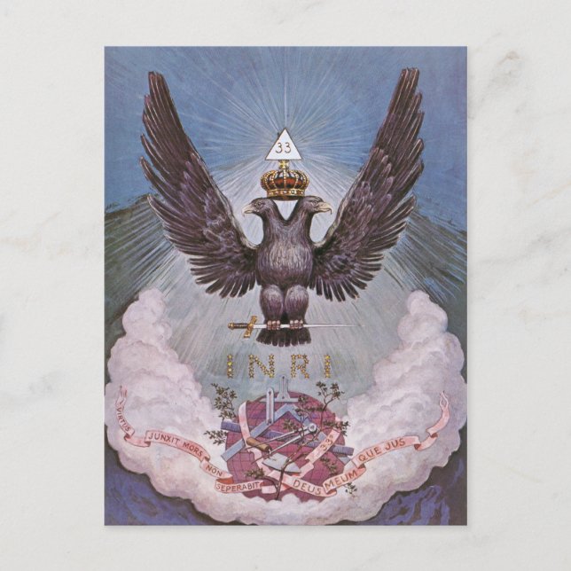 Cartão Postal Cartão-postal do Simbolismo Masônico (Frente)