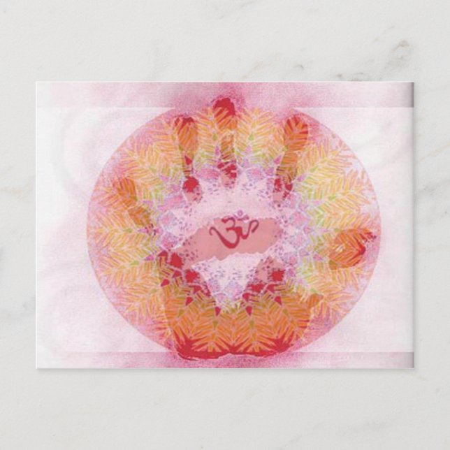 Cartão Postal Cartão-postal do símbolo Om (Frente)