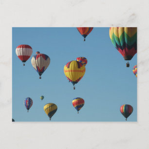 Cartão Postal Cartão-postal do Sky com Balão de Ar Quente