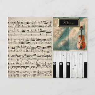 Cartão Postal Cartão-postal do Sonho do Music Lover