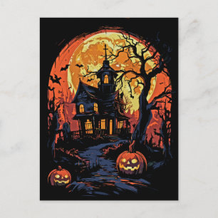 Cartão Postal Cartão-postal do Spooky Halloween