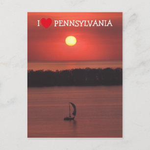 Cartão Postal Cartão-postal do Sunset em Isle Preso