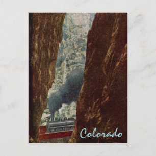Cartão Postal Cartão-postal do trem em Royal Gorge Crevice
