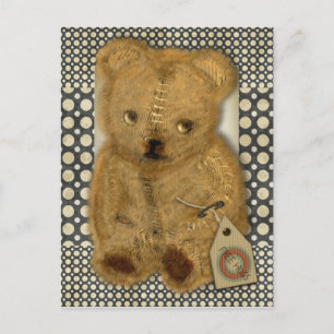 Cartão Postal Cartão-postal do Urso de Teddy Vintage Antigo