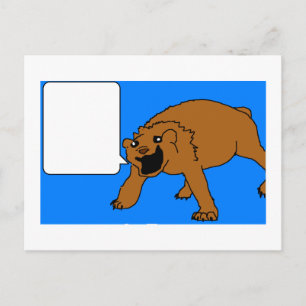 Cartão Postal Cartão-postal do urso feliz