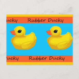 Cartão Postal Cartão-postal do Vazio de Rubber Ducky