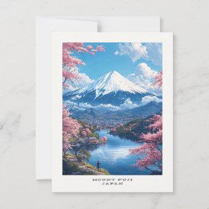 Cartão Postal Cartão-postal do Viagem Fuji Japan