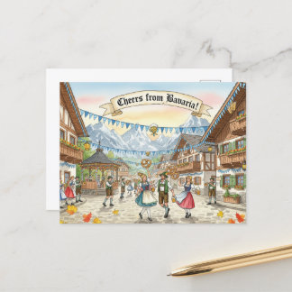 Cartão Postal Cartão-postal do Vintage Oktoberfest