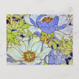 Cartão Postal Cartão-postal do Vintage Peony Flower