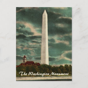 Cartão Postal Cartão-postal do Washington Monumento por Noite